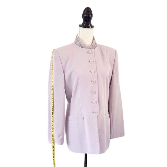 Le Suit Vintage Women’s Pastel Purple Long Sleeve Button Up Skirt Suit Size 12 - Picture 3 of 15